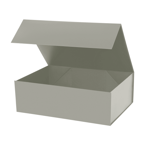 Подарочная коробка-трансформер средняя, серая