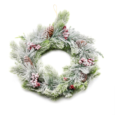 Новогоднее украшение (венок) Зальцбургский сюрприз, Зеленый/Красный