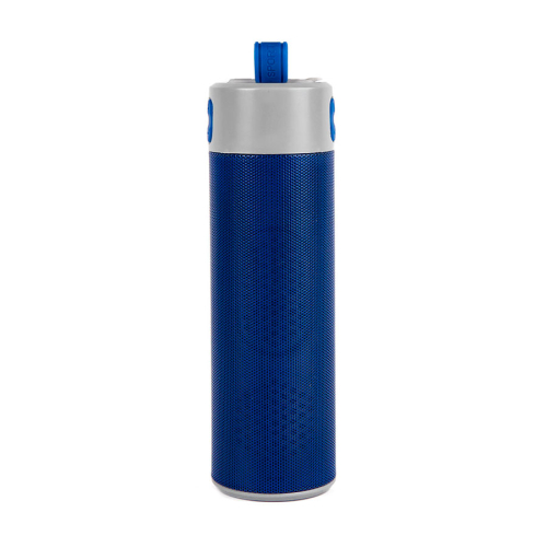Bluetooth колонка TURBO TUBE с зарядным устройством (2000mAh) и моноподом , синий, серый