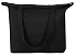 Сумка с широким дном и боками, черный