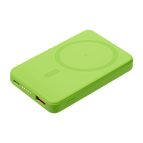 Внешний аккумулятор Largo PD 5000mAh с функцией беспроводной зарядки 15W, салатовый Внешний аккумулятор Largo PD 5000mAh с функцией беспроводной зарядки 15W, салатовый