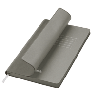 Ежедневник Latte soft touch недатированный, серый