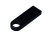 USB 2.0-флешка на 16 Гб с мини чипом и круглым отверстием, черный