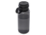 Спортивная бутылка Ryder из переработанного ПЭТ-пластика объемом 900 мл с многофункциональной крышкой, сертифицированная RCS - сплошной черный