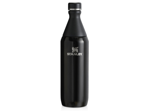 Бутылка для воды Stanley All Day Slim объемом 600 мл - черный глянцевый