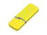 Флешка промо прямоугольной формы c оригинальным колпачком, 4 Гб, желтый
