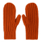 Варежки вязаные НАСВЯЗИ© шерсть/акрил, оранжевый