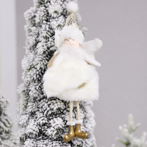 Новогоднее украшение Рождественский ангел, Белый