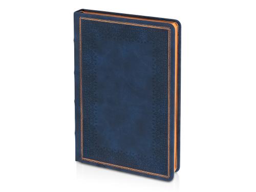 Ежедневник недатированный А5 Royal, синий с бронзовым срезом