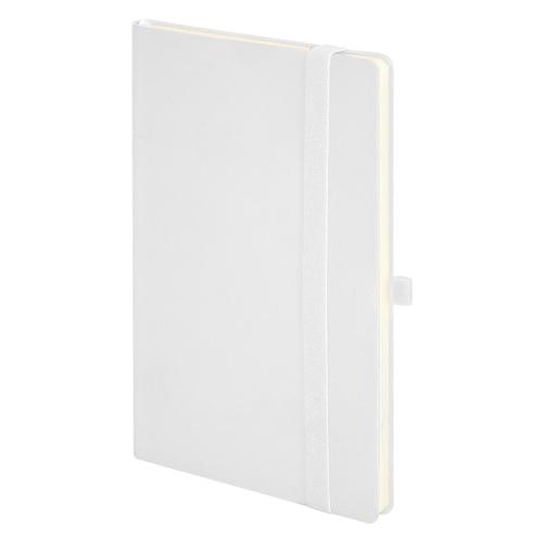 Бизнес-блокнот GRACY на резинке, формат А5, в линейку, белый