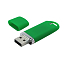Флешка Shape с покрытием Софт Тач, Зеленый