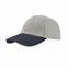 Бейсболка LIBERTY SANDWICH, 6 клиньев, сэндвич, металлическая застежка, серый, синий