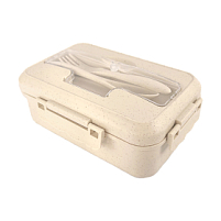 Ланчбокс (контейнер для еды) Sadler из пшеничного волокна, Бежевый Ланчбокс (контейнер для еды) Sadler из пшеничного волокна, Бежевый