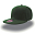 Бейсболка SNAP BACK, 6 клиньев, пластиковая застежка, зеленый