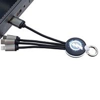 Кабель-брелок с подсветкой логотипа Lite Omniline Кабель-брелок с подсветкой логотипа Lite Omniline