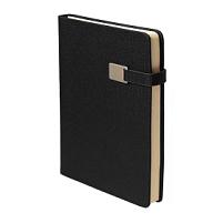 Ежедневник недатированный Linnie, формат А5,в линейку, черный