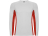 Футболка Shanghai  мужская с длинным рукавом, белый/красный