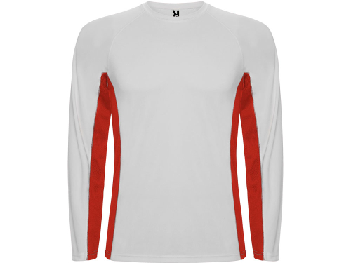 Футболка Shanghai  мужская с длинным рукавом, белый/красный