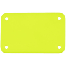 Лейбл из ПВХ Kreta, S, желтый неон