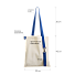 Шоппер Superbag с ремувкой 4sb (неокрашенный с синим)