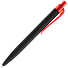 Ручка шариковая Prodir QS01 PRT-P Soft Touch, черная с красным