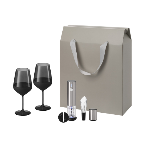 Подарочный набор Блэк Эдишн (Black Edition), Винтаро (Vintaro) (2 бокала + набор для вина)