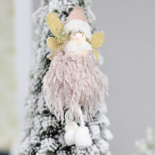 Новогоднее украшение рождественский ангел Беатриче, Розовый