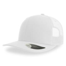 Бейсболка SONIC, 6 клиньев, пластиковая застежка, белый