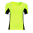 Футболка женская для бега SYDNEY WOMEN 180, неоновый желтый