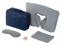 Набор для путешествий Comfy Flight, темно-синий