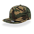 Бейсболка SNAP BACK, 6 клиньев, пластиковая застежка, зеленый камуфляж