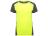 Спортивная футболка Zolder женская, неоновый желтый/меланжевый черный