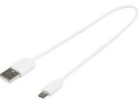 Кабель для зарядки USB-A – Micro-USB TPE 2A, цвет: черный, белый, прозрачный