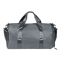 Сумка спортивная "Gym"; серая; 45х21х20 см; полиэстер, темно-серый