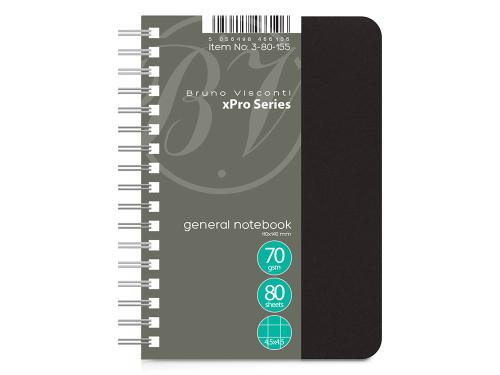 Бизнес - блокнот А6 (99 х 139 мм.) xPro 80 л., черный