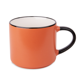 Кружка MARINA, черный, оранжевый
