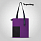 Шоппер Superbag Color (фиолетовый с черным)