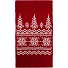 Шарф Elnik, красный с молочно-белым