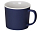 Матовая кружка Nancy 360 мл цветная снаружи, белая внутри, темно-синий