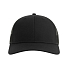 Бейсболка BRYCE, 6 клиньев, пластиковая застежка, переработанный полиэстер, черный