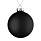 Елочный шар Finery Matt, 10 см, матовый черный