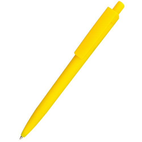 Ручка пластиковая Agata софт-тач, Жёлтый