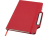 Nexus блокнот формата А5 в твердой обложке с ручкой и карандашом - Красный