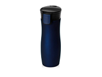 Вакуумная термокружка с кнопкой Streamline, Waterline, soft-touch, тубус, темно-синий Вакуумная термокружка с кнопкой Streamline, Waterline, soft-touch, тубус, темно-синий