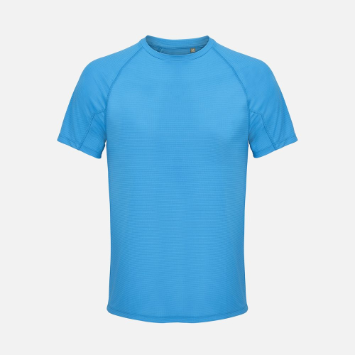 Футболка спортивная унисекс Vortex, ярко-бирюзовая