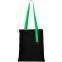 Сумка для покупок Black GLOW 325 г/м², Чёрный/Зелёный