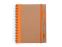 Блокнот А5+ ALANI с шариковой ручкой, крафтовый/оранжевый