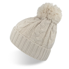 Шапка VOGUE,  белый, верх: 100% акрил, подкладка: 100% полиэстер, белый