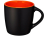 Керамическая чашка Riviera, черный/оранжевый