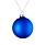 Елочный шар Finery Matt, 8 см, матовый синий